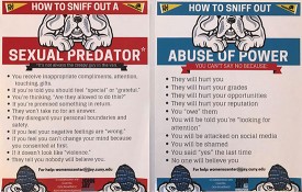 Guerrilla Girls BroadBand, #GGBBCampus – John Jay College Posters, 2018, 2 posters, dims. variable © 2018. Guerrilla Girls BroadBand. Courtesy of the artist