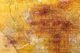 Suzanne Lacy, Three Weeks in May, 1977. Paper, ink. ©1977. Suzanne Lacy. Courtesy of the artist