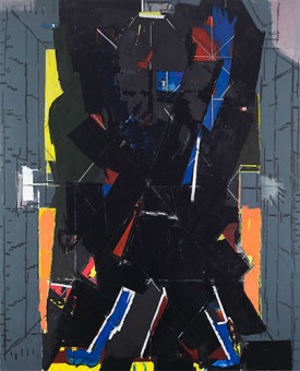 Sangram Majumdar, Alarm, 2018. Oil on canvas, 96 x 78 inches. Courtesy of the artist