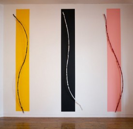 Alain Kirili, Ascension, 2018. Painted mural with forged iron elements, 128 x 134 inches. Courtesy of the artist