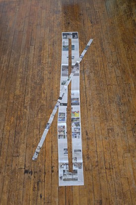 Alain Kirili, Untitled I, 2018. Cut newspaper.