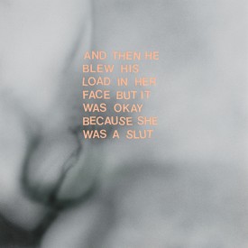 Betty Tompkins, And then he…, 2018. Acrylic on canvas, 24 x 24 inches. Courtesy of Betty Tompkins and P.P.O.W., New York