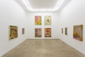 Works by Purvis Young on view at the Rubell Family Collection, Miami.