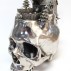 Frodo Mikkelsen, untitled (skull #5), 2018, silver-plated mixed media. Photo courtesy of the artist and SFA Projects.