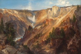 Thomas Moran, Lower Falls, Yellowstone Park (Grand Canyon of the Yellowstone), 1893. Oil on canvas. Gilcrease Museum, Tulsa Oklahoma.