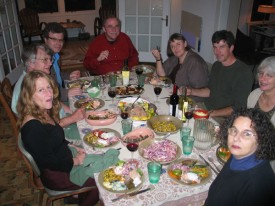 Dinner at Tom and Joyce's, August 25, 2006. Friday. (c) Harry Roseman