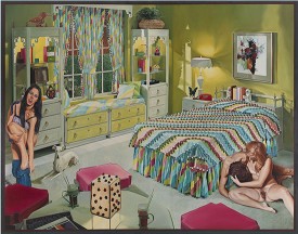 Mark Greenwold, Bright Promise (for Simon), 1971–1975. Oil on canvas, 85 x 108 1/4 inches. Courtesy of the artist and Garth Greenan Gallery