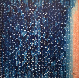 Alma Thomas, New Galaxy, 1970. Acrylic on canvas, 54 x 54 inches. Tampa Museum of Art