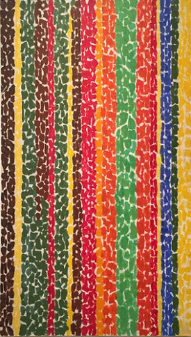 Alma Thomas, Summer At Its Best, 1968. Acrylic on canvas, 49 x 29 inches. Private collection