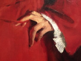 Dennis Kardon, Hands by Sargent: A Photo Essay, 2016. Detail of Dr. Pozzi at Home, 1881
