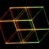 Still from Banchoff and Strauss’s 1978 film The Hypercube: Projections and Slicing, which is still as good an introduction to four-dimensional math as can be found. (Scroll ahead to the 1 minute mark to skip the extended 3-D title sequence, a novelty at the time.) https://www.youtube.com/watch?v=90olwwLdEYg