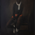 Lynette Yiadom-Boakye, The Treasures, 2012. Oil on canvas, 9-1/2 x 51-1/8 inches. Courtesy of Jack Shainman Gallery