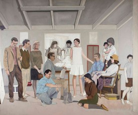 Larry Day, Group, 1967. Oil on canvas, 64-1/4 x79 inches. Pennsylvania Academy of the Fine Arts, Philadelphia.